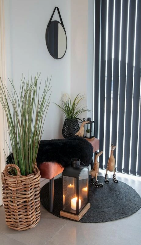 House Nordic Trapani Seinäpeili Ø38 Cm Musta 7 House Nordic Trapani Seinäpeili Ø38 Cm Musta - Image 5