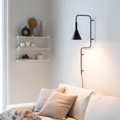 Emibig Store 18 Hübsch Rope Seinälamppu E27 Musta 81 Cm