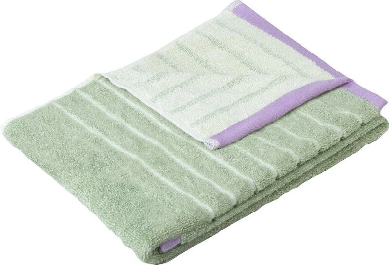 Hübsch Promenade Kylpypyyhe 70x140 Cm Violetti/sininen 3 Hübsch Promenade Kylpypyyhe 70x140 Cm Violetti/sininen