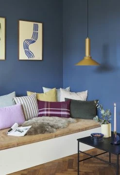 Hübsch Quadrum Koristetyyny 40x60 Cm Burgundy/roosa