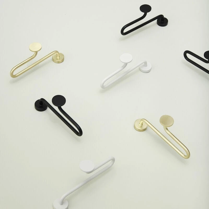 Hübsch Swing Koukku 7x2,5x13 Cm Valkoinen 3 Hübsch Swing Koukku 7x2,5x13 Cm Valkoinen