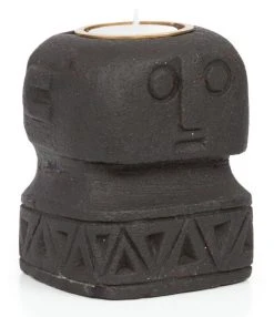 Bazar Bizar Sumba Kivimies Kynttilänjalka Musta -Emibig Store image 14