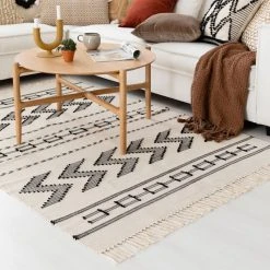 Veke Kaiku Puuvillamatto 200x300 Cm Luonnonväri/musta 10 Veke Kaiku Puuvillamatto 200x300 Cm Luonnonväri/musta -Emibig Store kaiku puuvillamatto web 7