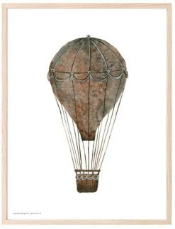 Kaverini Sella Kuumailmapallo Juliste 30x40 Cm -Emibig Store kaverini designs kuumailmapallo juliste