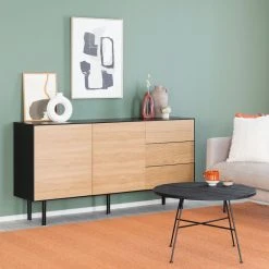 Bloomingville Kivimaljakko Monivärinen -Emibig Store koto senkki 160cm musta tammi web 13