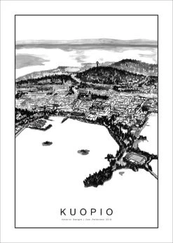 Kaverini Sella Kuopio Kaupunkijuliste 30x40 Cm -Emibig Store kuopio50x70gimp 1