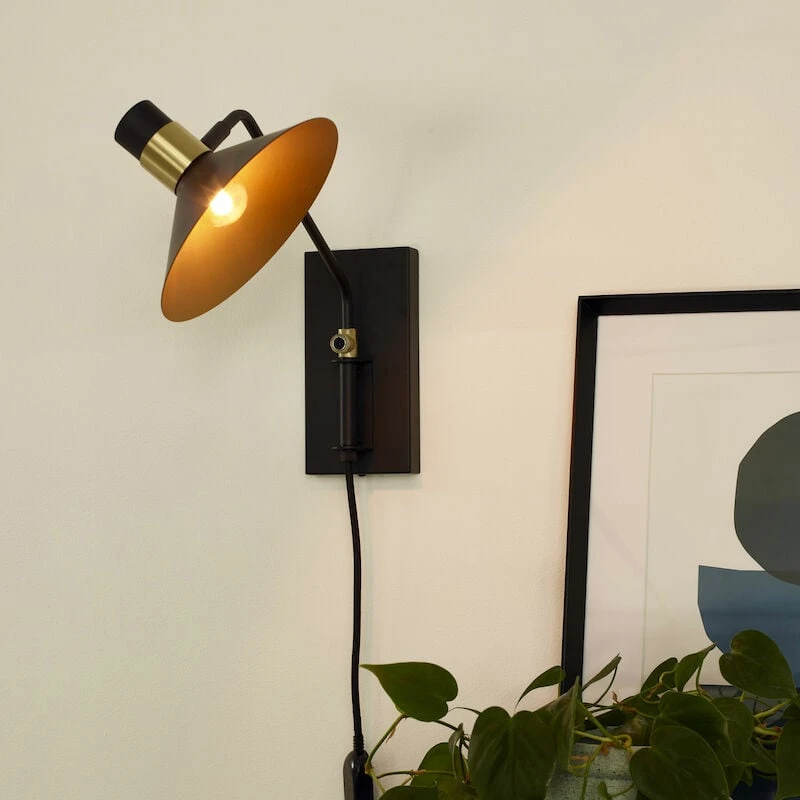 Lucide Pepijn Seinävalaisin Musta 3 Lucide Pepijn Seinävalaisin Musta