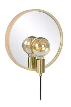 Lucide Reflex Pyöreä Peilivalaisin Ø30 Cm Vaalea Puu -Emibig Store lucide reflex pyorea peilivalaisin vaaleapuu1