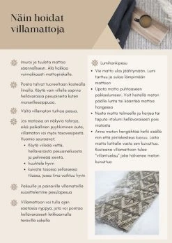 Mattokymppi Osir Villamatto 160x235 Cm Punainen