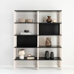 Affari Camille Ruukku Isä -Emibig Store mella kirjahylly valkaistu koivu musta web 5