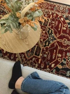 Mattokymppi Osir Villamatto 160x235 Cm Punainen -Emibig Store osir villamatto3