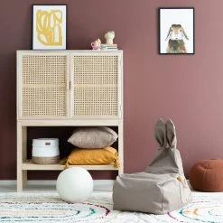 Veke Poiju Sisustuskori 20x20 Cm Luonnonväri/valkoinen -Emibig Store pupu sakkituoli beige 5 3