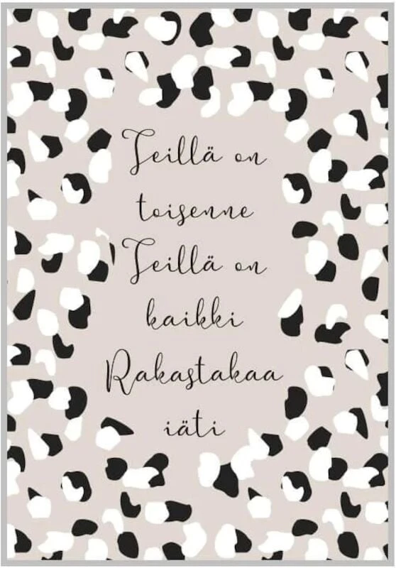 Xeraliving RAKASTAKAA IÄTI Hääkortti 10,5x14,8 Cm 5 Xeraliving RAKASTAKAA IÄTI Hääkortti 10,5x14,8 Cm - Image 3
