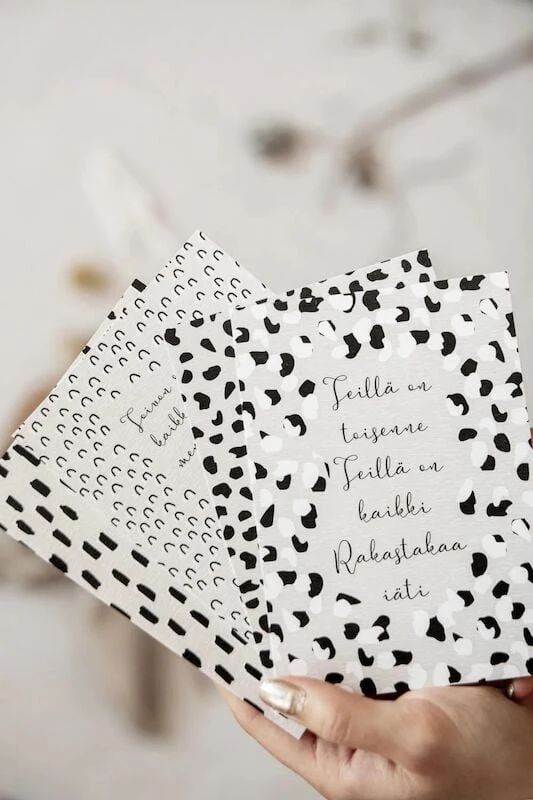 Xeraliving RAKASTAKAA IÄTI Hääkortti 10,5x14,8 Cm 6 Xeraliving RAKASTAKAA IÄTI Hääkortti 10,5x14,8 Cm - Image 4