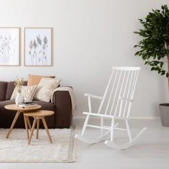 Kaverini Sella Ruska Juliste 50x70 Cm -Emibig Store retro keinutuoli valkoinen web 7