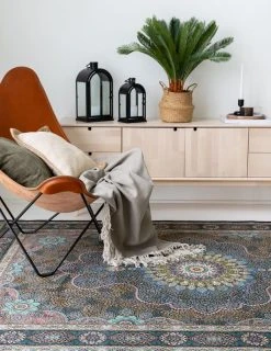 Veke Riikinkukko Matto 200x290 Cm Sininen/vihreä -Emibig Store riikinkukko matto 160x230 9 web 1