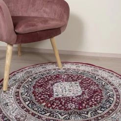 Mattokymppi Royal Palace Viskoosimatto Pyöreä Ø195 Cm Vihreä -Emibig Store royalpalace pun pyorea fiilis 1