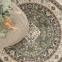 Mattokymppi Royal Palace Viskoosimatto Pyöreä Ø195 Cm Vihreä