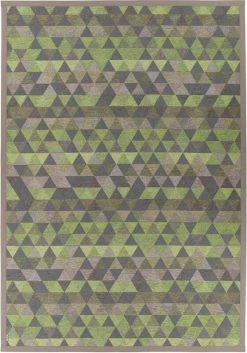 Narma Luke Kaksipuolinen Puuvillamatto Vihreä 200x300 Cm