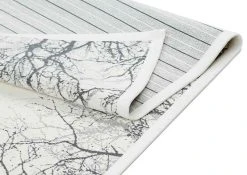 Narma Puise Kaksipuolinen Puuvillamatto Valkoinen 160x230 Cm 13 Narma Puise Kaksipuolinen Puuvillamatto Valkoinen 160x230 Cm -Emibig Store s sw2 puise white detail turn perspective 3