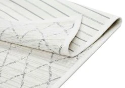 Narma Vao Kaksipuolinen Puuvillamatto Valkoinen 200x300 Cm -Emibig Store s sw2 vao white detail turn perspective 3