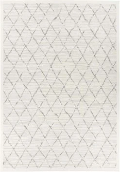 Narma Vao Kaksipuolinen Puuvillamatto Valkoinen 200x300 Cm
