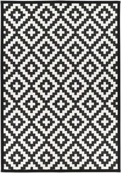 Narma Viki Kaksipuolinen Puuvillamatto Musta 200x300 Cm -Emibig Store s sw2 viki black side1