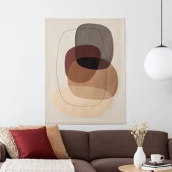 Svanefors Oval Seinäryijy 100x127 Cm Beige -Emibig Store svanefors oval seinaryijy 100x127cm 2