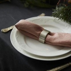 Svanefors Siri Lautasliinarenkaat 2 Kpl 4x6 Cm Hopea -Emibig Store svanefors siri lautasliinarenkaat hopea2