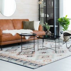 Veke Taiga Viskoosimatto 195x300 Cm Beige/vihreä