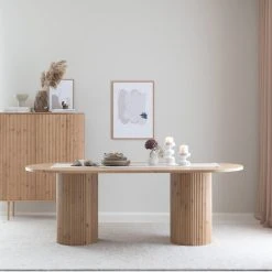 Affari Thomas Kynttilänjalka M Messinki -Emibig Store taimi ovaali ruokapoyta 210x100 cm hiekka web 41