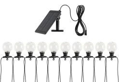 Ei Brändiä Tarmo Ball Aurinkokennovaloketju Musta/kirkas -Emibig Store tarmo solar valoketju ball 10kpl