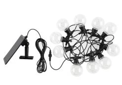 Ei Brändiä Tarmo Ball Aurinkokennovaloketju Musta/kirkas