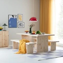 Bloomingville Annike Vaasi Ø15x15 Cm Ruskea -Emibig Store tyvi 6 hengen ruokailuryhma puuvalmis 29