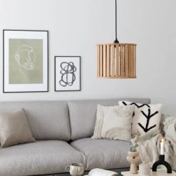 House Nordic Fondo Kynttilänjalka Musta -Emibig Store vieno riippuvalaisin 30cm tammi 5