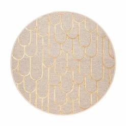 VM-Carpet VM Carpet Paanu Matto 240 Cm Pyöreä 7 Kulta