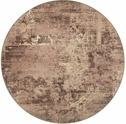 VM-Carpet VM Carpet Rustiikki Matto 240 Cm Pyöreä Sinivintage 79 Kantti 5460